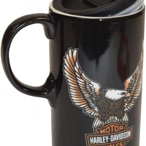 Harley-Davidson Travel Latte Mug, Bar & Shield Eagle Tall Boy, 21 oz. 3TBT4907