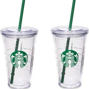 Starbucks Grande Insulated Travel Tumbler 16 OZ Double Wall Acrylic 2 Pack Set