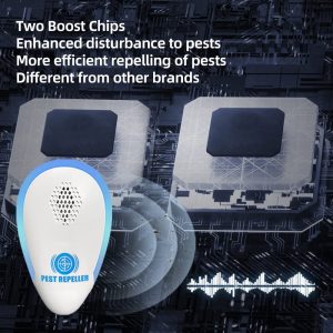 Avantaway Ultrasonic Pest Repeller 6 Pack, The New Electronic and Ultrasound Pest Repeller for Mosquito Cockroaches, mice, etc.Pest Control of The Living Room, Garage, Warehouse, Office, Hotel