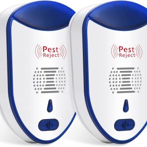 ELIOELIO Ultrasonic Pest Repeller 2 Packs, Pest Repellent Ultrasonic Plug in for Insects, Ultrasonic Pest Control, Electronic Pest Repeller Indoor, for Cockroaches, Mice, Spiders, Ants, Bats