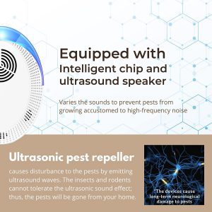 Okutani Ultrasonic Pest Repeller 6 Pack, Mouse Repellent Ultrasonic Plugin Indoor Home Electronic Pest Control for Spiders Roaches Insects Rodents
